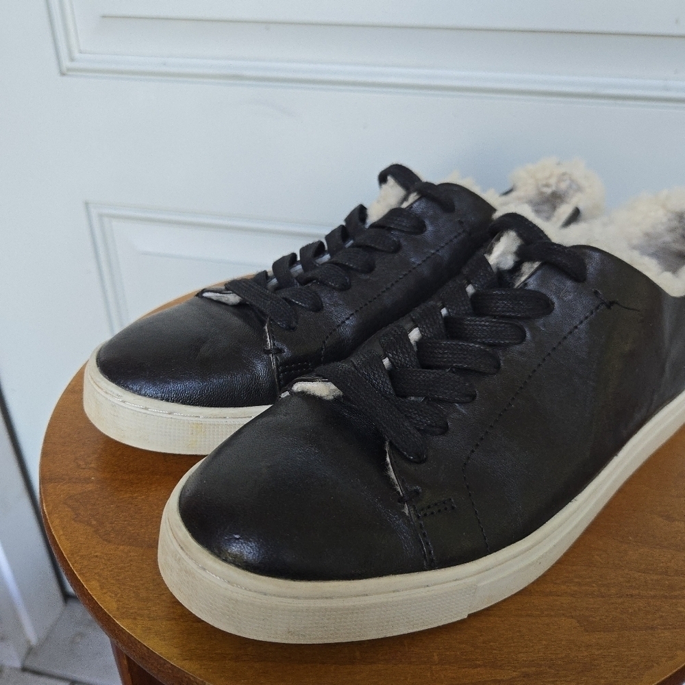 Frye Black Shearling Sneakers - Picture 4 of 11